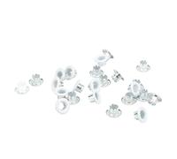 Pssopp 500 Pièces œillets œillets en Métal Oeillets 4 Couleurs Fer Bord Rond Visage Lisse pour Chaussures Vêtements Bagages Accessoires (YK4/5C10 ())