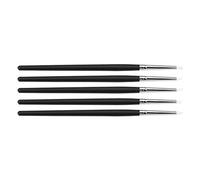 Pssopp 5pcs Ensemble de Stylo de Poterie en Argile à Tête à Tête Douce de Petite Taille, Conseils Flexibles, Taille et Forme Différente, Délicate et Petite Poignée en Bois, de Satisfaction, (Astuce