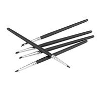 Pssopp 5pcs Ensemble de Stylo de Poterie en Argile à Tête à Tête Douce de Petite Taille, Conseils Flexibles, Taille et Forme Différente, Délicate et Petite Poignée en Bois, de Satisfaction, (Astuce