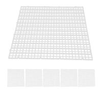 Pssopp 6 Pièces Séparateurs de Grille D'aquarium de Poissons Plaques de Filtre de Caisse D'isolation Conception D'épissure Modulaire Flexible pour Le Blocage des Médias Filtrants de (Clair)