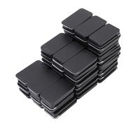 Pssopp 60 Packs Noirs Mini-Boîtes de Boîtes en Métal Rectangulaires avec Couvercles Coulissants, Petite Toboggine à Glissière Vide pour l'artisanat, Bijoux, Bonbons, Boîte en étain pour les Bijoux