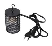 Pssopp Abatjour en céramique pour lampe de chaleur Antibrûlure Couverture de reptile noir (EU)