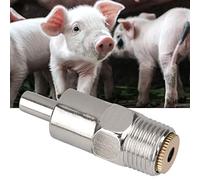 Pssopp Abreuvoir d'eau pour Porcelet, 5pcs Mamelon Buveur en Acier Inoxydable pour Vache Bovins Cheval Porc