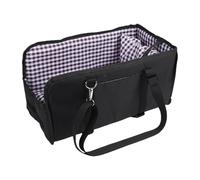 Pssopp Accessoires de Voyage pour Chien Siège de Voiture pour Chien, Pliable, Anti-effondrement, Confort de Voiture, Console de sécurité de Voyage, Siège Rehausseur pour Chiot Chaton Nan (Black)