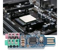 Pssopp Adaptateur Audio USB, Carte Son Externe Portable sans Pilote avec Prise Jack 3,5 Mm pour Les Utilisateurs d'ordinateurs et d'ordinateurs Portables