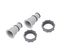 Pssopp Adaptateur de Tuyau de Remplacement, 2 Pièces en Plastique pour Tuyaux de 1,5 Pouces et 1,25 Pouces, Installation Facile pour Pompes à Filtre et Générateurs de Chlore