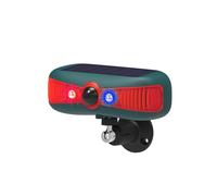 Pssopp Alarme de Jardin à Capteur de Mouvement Alarme de Capteur de Mouvement Extérieur Solaire, 129 DB Générateur Fort 4 Modes Lumière Stroboscopique pour la Maison Villa Yard Poulailler Nan