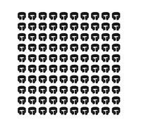 Pssopp Anneaux de Jambe d'identification de Pigeons, Bandes de Pied en Plastique pour Le Marquage des Pigeons, Diamètre de 8mm, Faciles à Installer et à Nettoyer, 100 Pièces (Black)