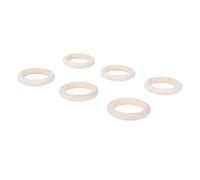 Pssopp Anneaux en Bois de 100 Pièces, Anneaux en macramé de Surface en Bois Non Fini pour la Fabrication de Bijoux Artisanaux de Bricolage