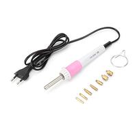 Pssopp Applicateur de Strass à Chaud avec Embouts Interchangeables | Construction en Fer et Plastique, Fonctionnement Semi-automatique pour Travaux Manuels DIY, Compatible avec les Tissus,