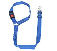 Pssopp Appui-tête pour Chien Ceinture de Sécurité pour Chien Chien Appui-tête pour Animal de Compagnie Ceinture de Sécurité pour Chien Nylon Réfléchissant Ceinture de Sécurité pour Voiture(Bleu)