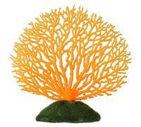 Pssopp Aquarium Artificielle en Plastique De Corail Plantes Vives De Corail sous-Marin Ornement Fish Tank Paysage Décoration pour Aquariums d'eau Douce Et Marins Terrariums(Jaune)