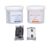 Pssopp Argile à Sculpter, Mastic Auto-durcissant en 2 Parties A et B 500 G Chacune