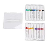 Pssopp Art Acrylique Marquage Stylos, 24 Couleurs Marqueurs de Peinture Définis pour les Peintures de Roche Céramique Verre Bois-Tissu de Pierre en Métal Décorations en Toile en