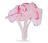 Pssopp Artificiel Rouge, Decoration d'Aquarium, Effet Brillant, 8cm x 4.5cm, 1 Unite, Melange de Varietes, Naturel, Decoration d'Aquarium Artificielle