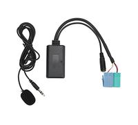 Pssopp Auto - Adaptateur de la Voiture Automobile avec Microphone pour Les Appareils Radio, Profitez de la Musique Mp3 Black ABS Matériau