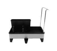 Pssopp Autres Accessoires de Rangement de Cuisine Organisateur d'évier en Acier Inoxydable Support de Séchage pour Le Rangement de l'éponge de Vaisselle, Porte-éponge de Cuisine, Organisateur