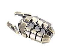 Pssopp Autres Essentiels du Ménage Jouet de Carte Poussoir à 3 Boutons Gadget d'ouvre-Bouteille Pratique pour Hommes Femmes Curseur de Fidget en Métal, Jouet de Fidget en Métal (Bronze)