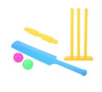 Pssopp Autres Jouets d'extérieur pour Enfants Matériau ABS Jeu de Balle de Frappeur Unisexe Yard Beach Cricket Play pour Jeux en Famille avec capacité de Coopération Ensemble de Cricket pour