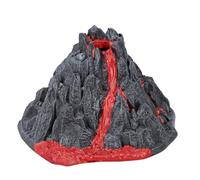 Pssopp Autres Objets de Collection Modèle de Volcan STEM de 8,7 Pouces avec Effets de Lumière de Fumée Réalistes pour Projet Scientifique Diorama de Dinosaure Affichage en Classe Jouet de Volcan