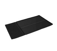 Pssopp Autres Outils et Accessoires de café Tapis de Séchage de Tasse de Table de Bar Antidérapant Protecteur de Comptoir, 70,3 X 40 Cm Bords Surélevés Résistants à la Chaleur à Double Section pour