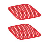 Pssopp Autres Outils et Accessoires de Cuisson Doublures de Friteuse à Air Carrées, Tolérantes à la Chaleur 230 ° C 2PCS 8,66 Pouces Doublures de Friteuse à Air Carrées Réutilisables Réutilisables
