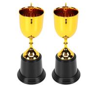 Pssopp Autres Tasses à Collectionner, 8,66 Pouces avec Base Stable 2PCS Trophée en Plastique Coupes de Trophée en Plastique (Base Ronde)