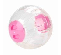 Pssopp Balle d'exercice Transparente pour Hamster de 18,5 Cm, Petit Jouet en Plastique Durable pour l'activité de Course des Gerbilles, avec Une Conception Facile à Installer pour Un (Pink)