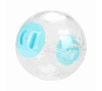 Pssopp Balle d'exercice Transparente pour Hamster de 18,5 Cm, Petit Jouet en Plastique Durable pour l'activité de Course des Gerbilles, avec Une Conception Facile à Installer pour Un (Blue)