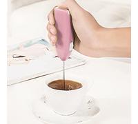 Pssopp Batteur à Main électrique Fil, Batteur à Main alimenté par Batterie en Métal en Plastique, 2 AA, Petit Modèle Léger à Agitation Rapide pour la Maison, l'hôtel, le café, le Mélange et le (PINK)