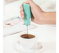 Pssopp Batteur à Main électrique Fil, Batteur à Main alimenté par Batterie en Métal en Plastique, 2 AA, Petit Modèle Léger à Agitation Rapide pour la Maison, l'hôtel, le café, le Mélange et le (BLUE)