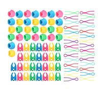 Pssopp Bobbin Thread Buddies Clips de Fixation de Canette Spool 90 Pièces Pinces en Plastique de Silicone avec un Design Extensible Doux pour le Stockage de Bobine de Machine à Broder
