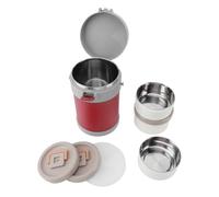 Pssopp Bocal Alimentaire Isotherme de 2 L pour Aliments Chauds, Pot étanche isolé sous Vide à 3 Niveaux pour Ondes avec Bandoulière pour Enfants et Adultes (-3118240099111)