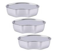 Pssopp Boîte de Cuisson à la Vapeur en Forme d'éventail 3 Pièces, Plateau de Cuisson à la Vapeur divisé en Acier pour Cuiseurs à pour la Cuisine à Domicile