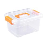 Pssopp Boîte de Rangement en Plastique, Boîte de Rangement en Plastique Transparent Léger, Bacs de Portables avec Couvercle sécurisé, étui de en de (L 37cm)