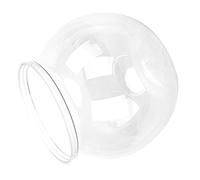 Pssopp Bol à Poisson, Mini Bol à Poisson Rouge en Plastique Transparent, Design Incassable pour la Décoration de la Maison, Idéal pour Les Petits et Les Plantes en Pot (Petit 25,5x19,5cm/10,03x7,67
