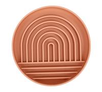 Pssopp Bol pour Chien à Alimentation Lente, Bol Puzzle Anti-étouffement en Silicone, Base à Ventouse, capacité de 2 Tasses pour Les Mangeurs Rapides, Prévention des Ballonnements, (Rose)