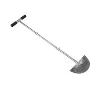 Pssopp Bordure Manuel en Forme de Demi-Lune en Acier Inoxydable avec Poignée de 96,5 Cm et Plaque de Base de 22 Cm, Précise des Bordures pour Trottoir, Cour, Jardin, Personnes âgées