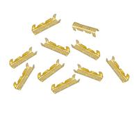 Pssopp Bornes de Câblage à Connexion Rapide, Bornes à Sertir en Laiton, Carrées de 0.5 à 1.5mm, Idéales pour les Connexions électriques, 100 Pièces