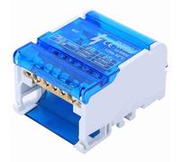 Pssopp Bornier, Boîte de Jonction à 4 Niveaux 407 avec Couvercle Transparent pour Systèmes D'automatisation Industrielle, Borniers de Boîte de Distribution avec Tige en Laiton