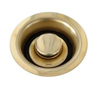 Pssopp Bride et Bouchon D'évier, Bride D'élimination des Déchets de Cuisine, Type à Clipser pour L'élimination, en Cuivre Massif Antirouille pour Drain Standard de 3,5 Pouces (cuivre)