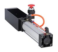 Pssopp Broyeur de Canettes Pneumatique, Broyeur à Cylindre en Acier Robuste avec Valve Mécanique de sécurité pour le Recyclage des Canettes en Aluminium de 12 Oz et 16 Oz