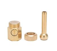 Pssopp Buse de Fontaine, Matériau en Laiton, Tête de Pulvérisation Réglable, Idéale pour Les étangs de Jardin et Les Parcs d'attractions (4 Pointes 20mm Dents intérieures 1/2)