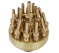 Pssopp Buse de Fontaine Réglable 1 Po DN25, Arroseur de Paysage en Cuivre, Pulvérisation à 3 Niveaux pour la Conception d'étang de Jardin