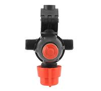 Pssopp Buse de Pulvérisation Agricole DN15 DN20, Pointe de Pulvérisation en Forme D'éventail avec Connexion à Filetage Mâle pour de Véhicule Agricole (Tuyau pince 4 points)