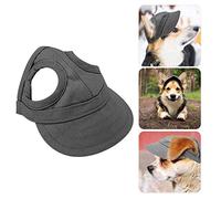Pssopp Casquette de Base-Ball pour Chien Chapeau De Sport Chat De Compagnie Extérieur De Sunbonnet À La Mode Chapeau De Réglable Rayure D'été Voyage Chapeau avec Oreille