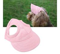 Pssopp Casquette de Baseball Sport pour Chien et Chat - Chapeau De Sunbonnet Réglable Rayure D'été pour Animaux De Compagnie en Extérieur
