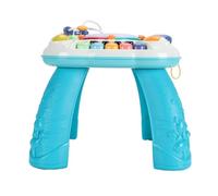 Pssopp Centre D'activités pour bébé Table Musicale Jouet éducatif Multifonctionnel d'apprentissage Précoce avec Piano, Clavier, Engrenages, Batterie pour Le Développement des