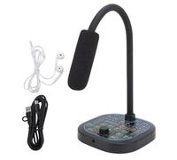 Pssopp Changeur de Voix avec 16 Effets Sonores, Modulateur de Voix avec Microphone Portable, Ensemble D'Enregistrement de Jeu pour Smartphone, PC, Enregistrement de Musique de Jeu