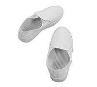 Pssopp Chaussures de Travail Antistatiques, Chaussures de sécurité Légères en Toile PVC pour les Industries de l'électronique Alimentaire et des Salles Blanches (39)